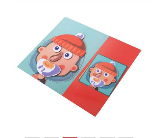 Montessori Magnetische Fun Puzzel – Educatief Houten Spel voor Kinderen