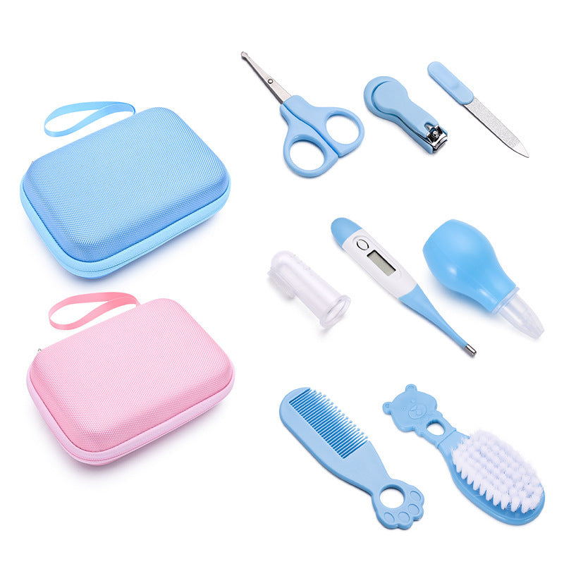 Baby Verzorgingsset – Thermometer, Nagelknipper en 8-delige Verpleegset
