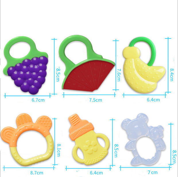 Zachte Silicone Baby Bijtspeeltje – Fruitvormige Bijthouder voor Peuters en Baby’s