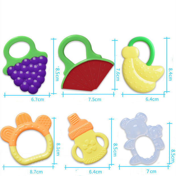 Zachte Silicone Baby Bijtspeeltje – Fruitvormige Bijthouder voor Peuters en Baby’s