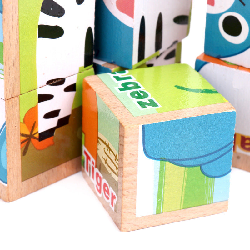 Hoge Kwaliteit Zeszijdige Houten 3D Puzzelkubus – Educatief Speelgoed voor Kinderen