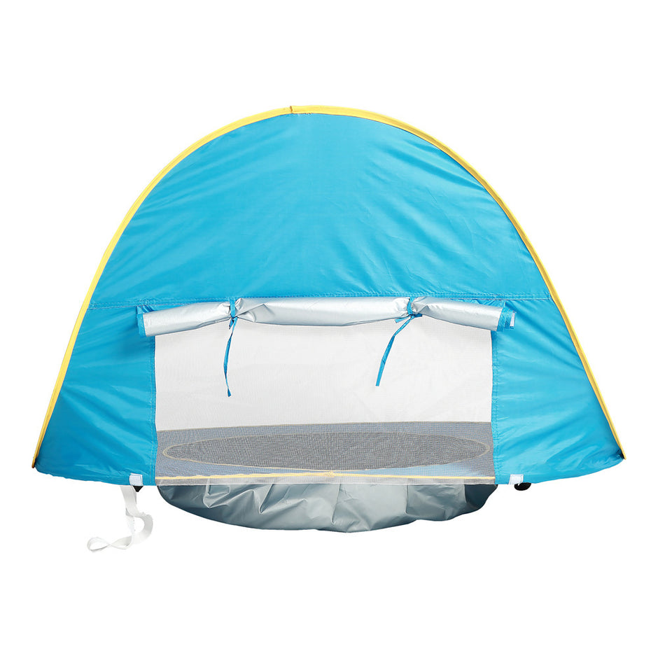Opvouwbare Baby Strandtent met Mini Zwembad – UV50+ Bescherming – Voor 1-2 Kinderen – Inclusief Draagtas & Haringen