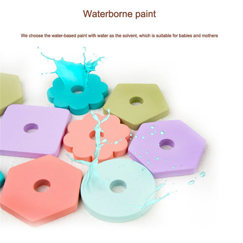 Houten Geometrische Vormenspeelset voor Kinderen – Educatief & Creatief