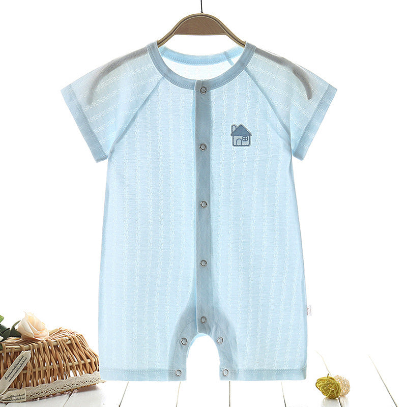 Baby Romper Zomer – Katoen – Korte Mouw – Unisex 0-24 Maanden