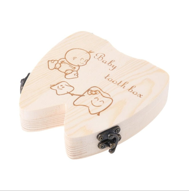 Houten Baby Tandendoosje – Opberger voor Melktandjes