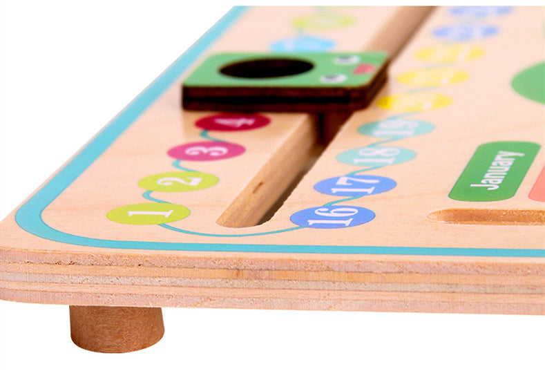 Montessori Houten Weer- en Seizoenskalender – Educatief Speelgoed voor Peuters en Kleuters