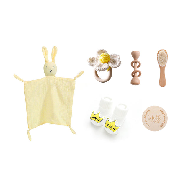 Baby Comfort Rammelaar Konijn Badhanddoek Cadeauset