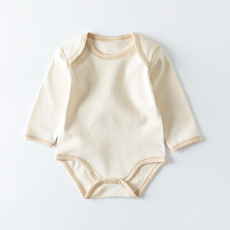 Organic Baby Romper – Lange Mouw Katoenen Onesie voor Pasgeborenen