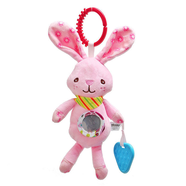 Baby Bedhanger – Pluche Bedbel met Rammelaar en Windgong voor Wieg, Box of Kinderwagen