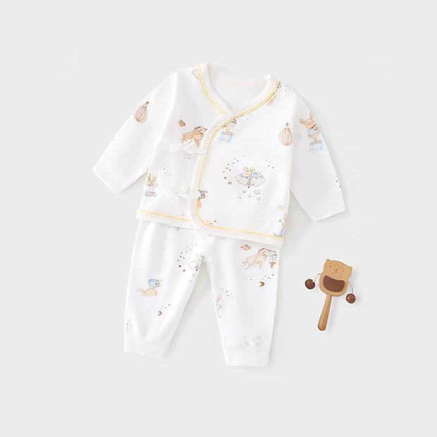 Babypakje voor Lente & Herfst | Katoen Baby Ondergoed met Dierenprint