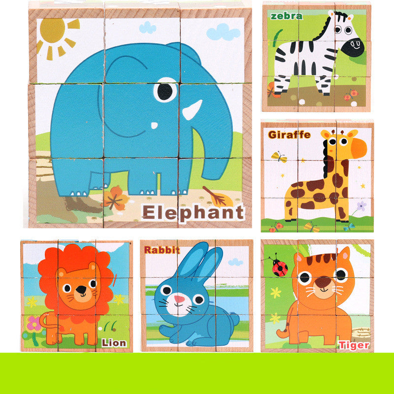 Hoge Kwaliteit Zeszijdige Houten 3D Puzzelkubus – Educatief Speelgoed voor Kinderen