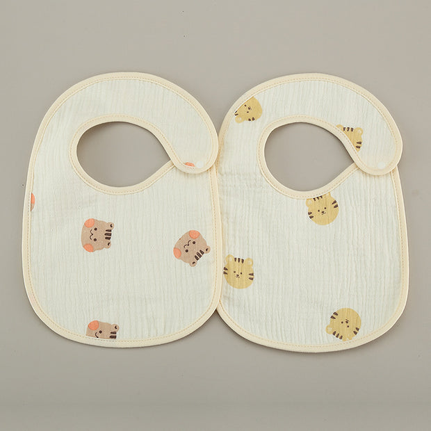 Dunne Kinder Slabbetje – Puur Katoen Waterdichte Gazen Speekseldoek