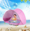 Opvouwbare Baby Strandtent met Mini Zwembad – UV50+ Bescherming – Voor 1-2 Kinderen – Inclusief Draagtas & Haringen
