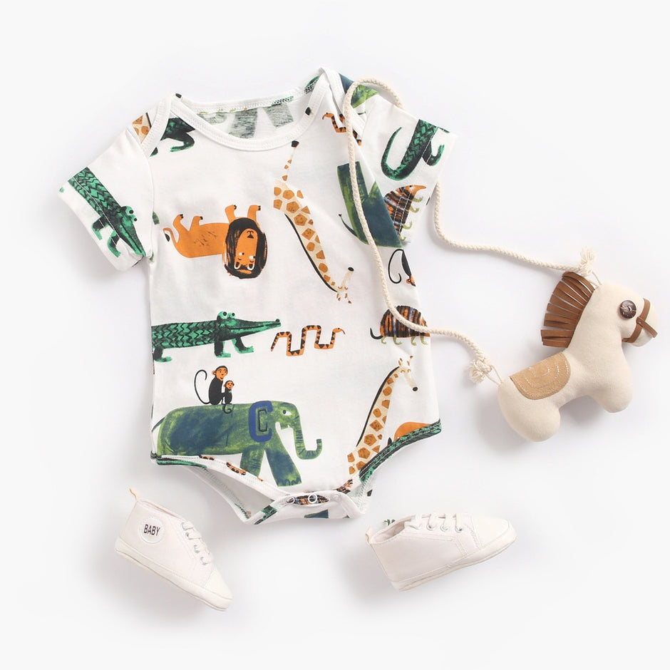 Newborn Baby Bodysuit – Comfortabele Katoenen Jumpsuit voor 0-36 Maanden