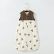 Baby Slaapzak met Dubbele Laag – Patchwork Wafel Gilet Slaapzak met Kraag – Ademend & Zacht