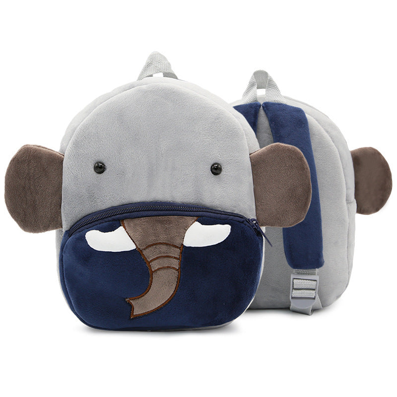 Schattige knuffelrugzak voor peuters – Cartoon dieren schoolrugzak | Licht & ademend, 26×24×10 cm