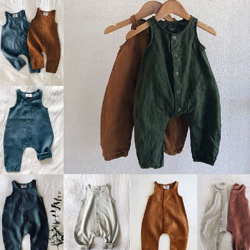 Baby Romper Zomer – Korte Mouw – Unisex 0-24 Maanden – Sportief Design