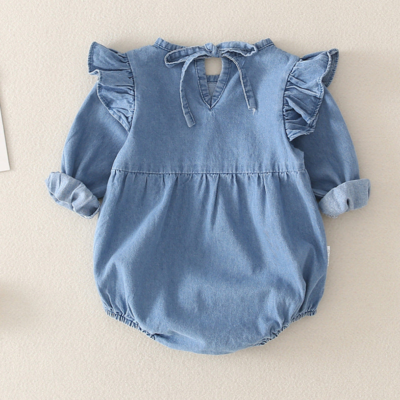 Baby Meisjes Jeans Romper | Comfortabel & Stijlvol
