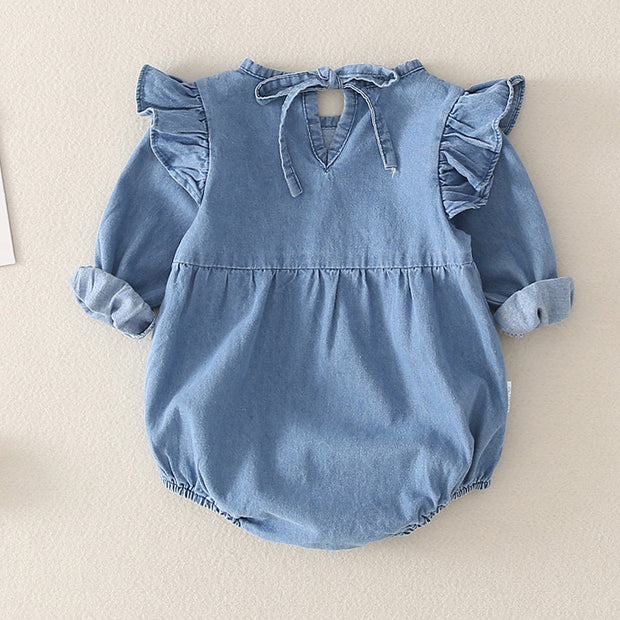 Baby Meisjes Jeans Romper | Comfortabel & Stijlvol