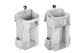 Ophangbare Luiertas voor Babybed – Grote Opbergtas van Oxford met Stevige PP-plaat & Mesh Vakken