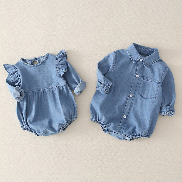 Baby Meisjes Jeans Romper | Comfortabel & Stijlvol