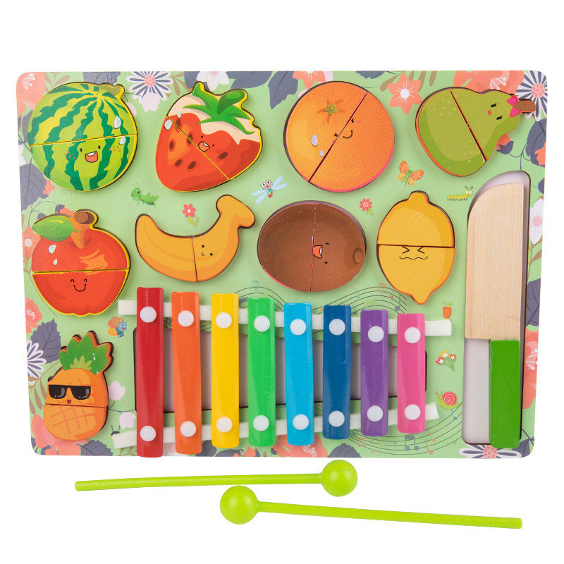 Baby Busy Board DIY Accessoires – Houten Fruit Spelletjes Educatief Speelgoed