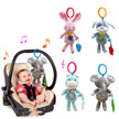 Baby Bedhanger – Pluche Bedbel met Rammelaar en Windgong voor Wieg, Box of Kinderwagen