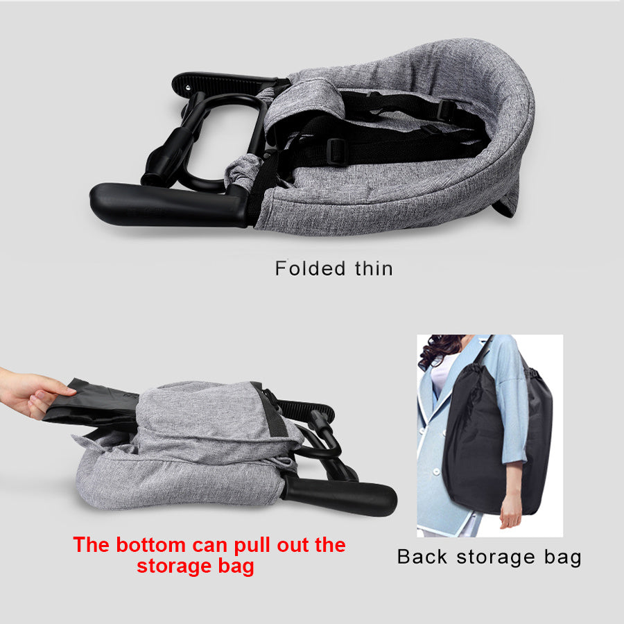 Draagbare Kinderstoelhoes met Veiligheidsgordel – Baby Eetstoel Accessoire voor Thuis en Onderweg