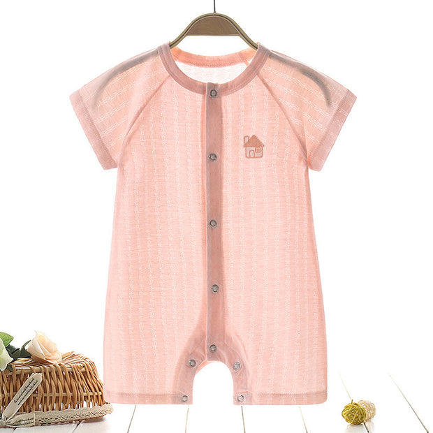 Baby Romper Zomer – Katoen – Korte Mouw – Unisex 0-24 Maanden