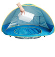 Opvouwbare Baby Strandtent met Mini Zwembad – UV50+ Bescherming – Voor 1-2 Kinderen – Inclusief Draagtas & Haringen