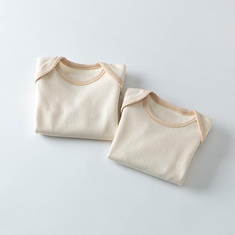 Organic Baby Romper – Lange Mouw Katoenen Onesie voor Pasgeborenen