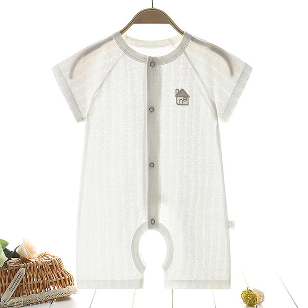 Baby Romper Zomer – Katoen – Korte Mouw – Unisex 0-24 Maanden