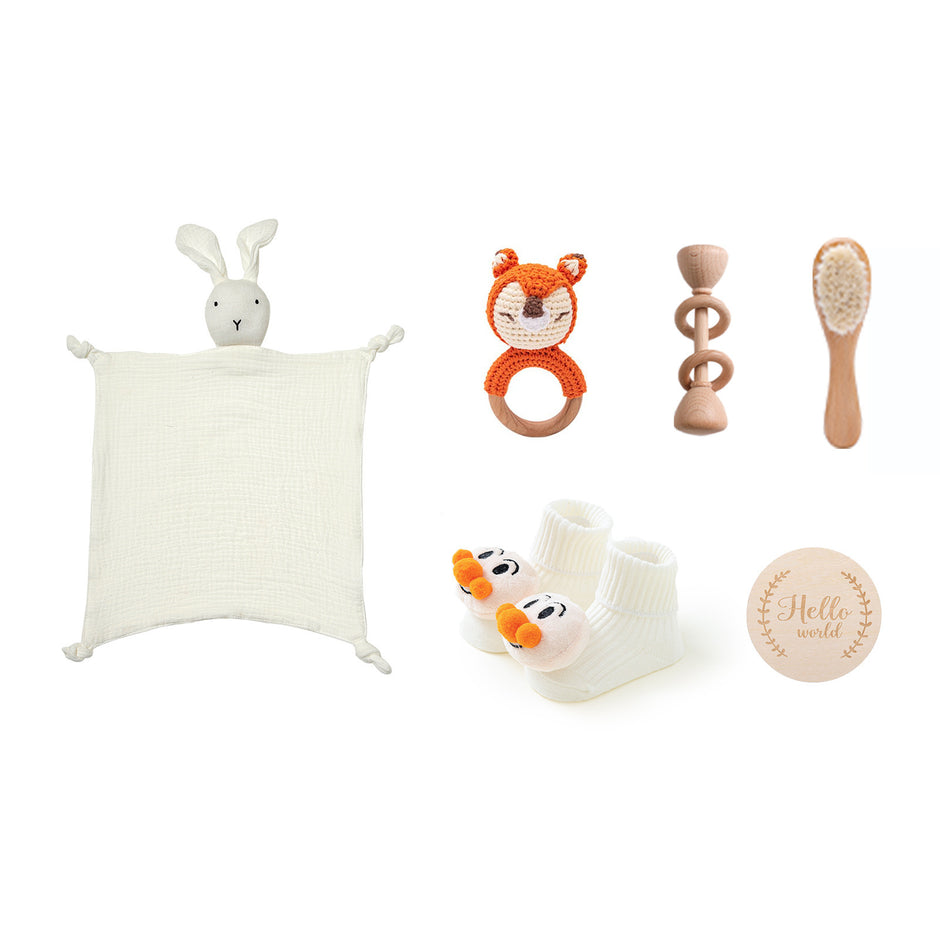 Baby Comfort Rammelaar Konijn Badhanddoek Cadeauset