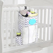 Ophangbare Luiertas voor Babybed – Grote Opbergtas van Oxford met Stevige PP-plaat & Mesh Vakken