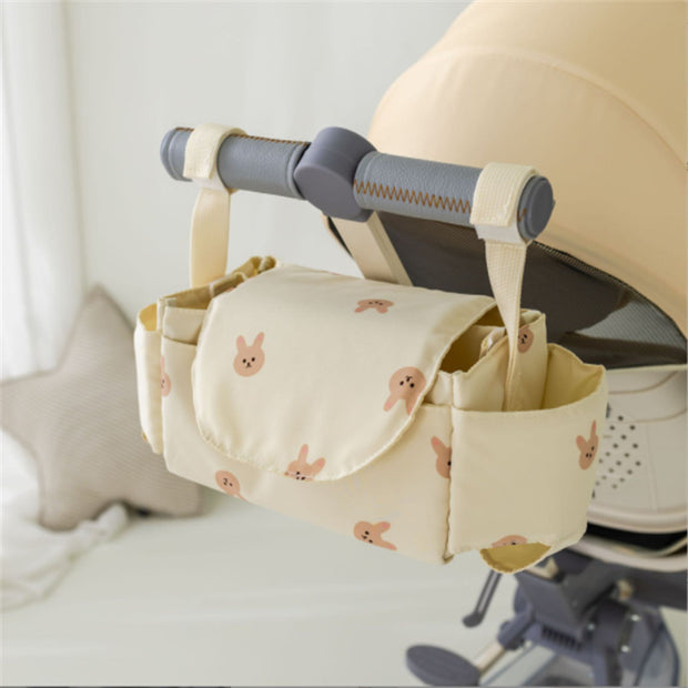 Kinderwagen Opbergtas met Dierenprint – Oxford Stof, Hangend Model | Beer & Konijn Designs