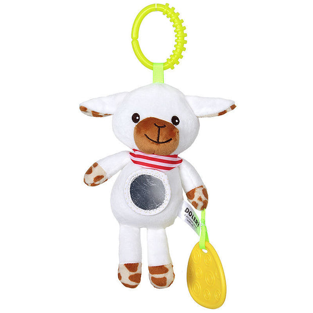 Baby Bedhanger – Pluche Bedbel met Rammelaar en Windgong voor Wieg, Box of Kinderwagen