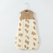 Baby Slaapzak met Dubbele Laag – Patchwork Wafel Gilet Slaapzak met Kraag – Ademend & Zacht