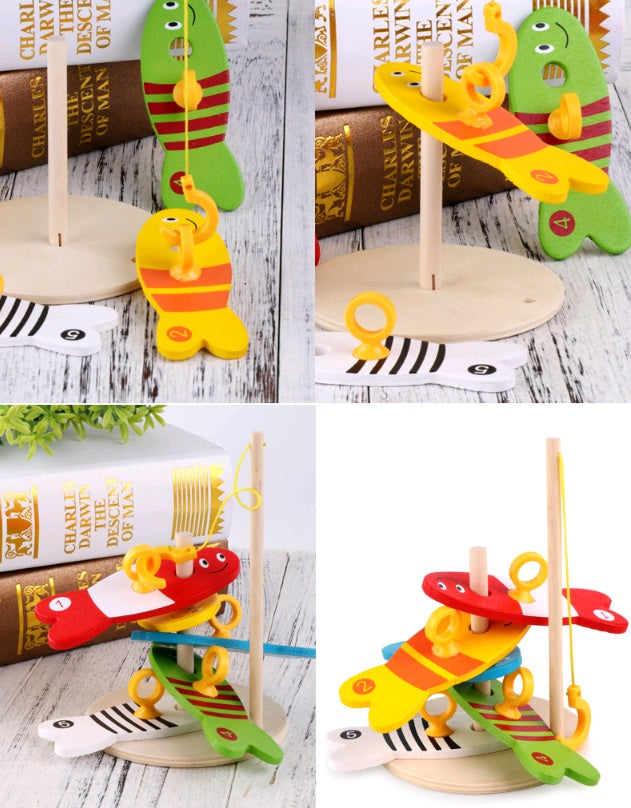 Creatief Educatief Houten Vis Speelgoed voor Kinderen – Vroege Ontwikkeling & Leren