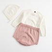 Geborduurde Baby Romper – Driehoek Jumpsuit voor Meisjes