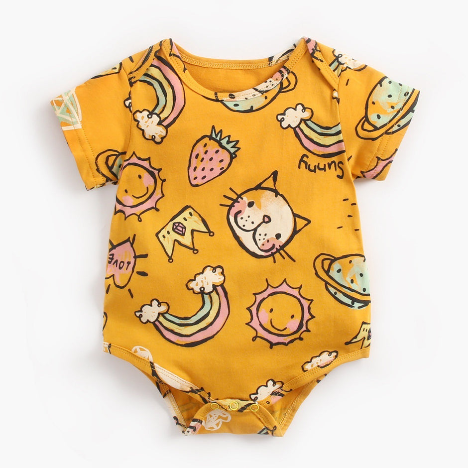 Newborn Baby Bodysuit – Comfortabele Katoenen Jumpsuit voor 0-36 Maanden