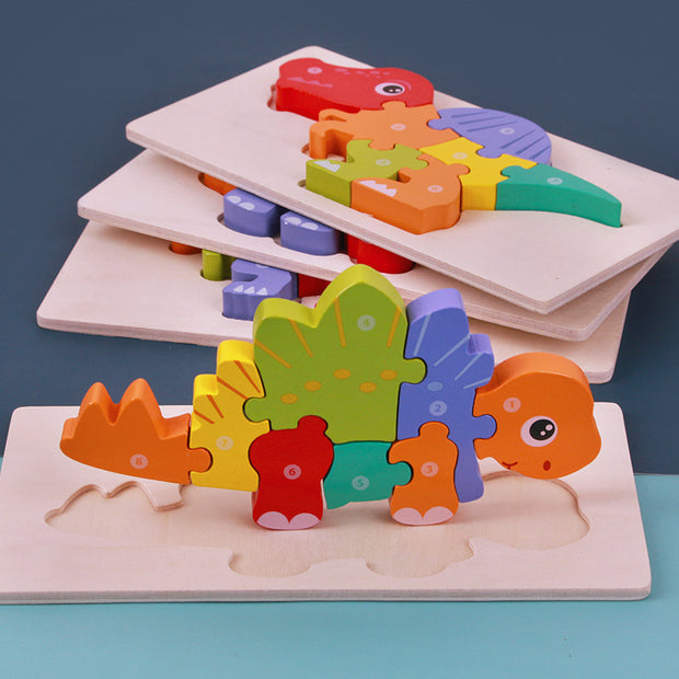 Montessori Houten Educatief Speelgoed – 3D Vormherkenning & Stapelspel – Ontwikkelingsspeelgoed voor Peuters