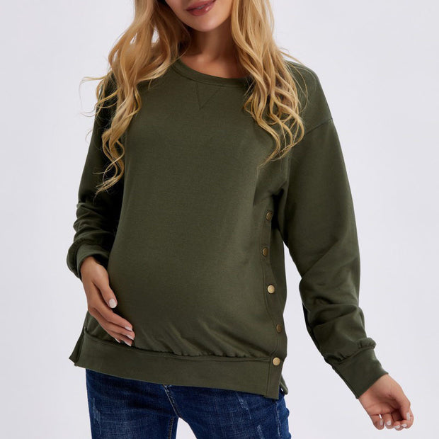 Herfst- en Winter Zwangerschapsvest met Lange Mouwen – Losse Pasvorm, Comfortabel & Stijlvol