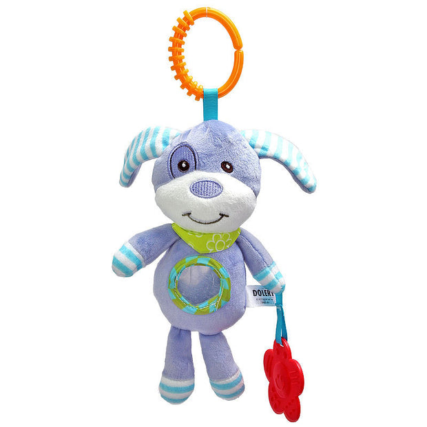 Baby Bedhanger – Pluche Bedbel met Rammelaar en Windgong voor Wieg, Box of Kinderwagen