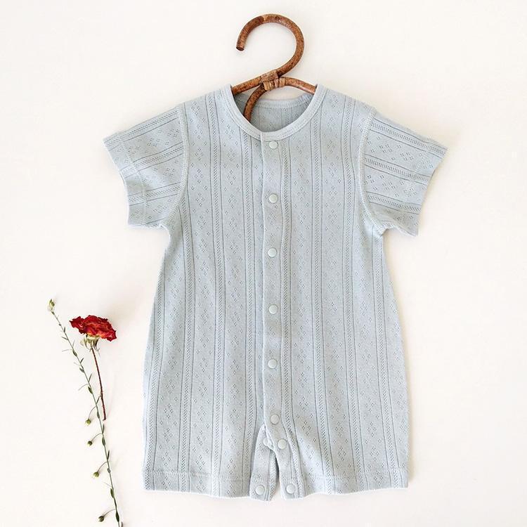 Baby Jumpsuit van Bamboevezel – Korte Mouw – Unisex 1-3 Jaar – Warm & Zacht