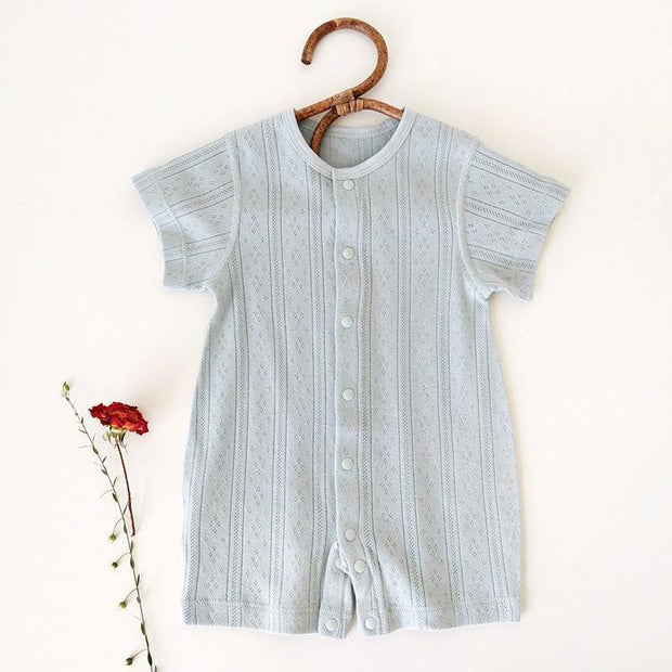 Baby Jumpsuit van Bamboevezel – Korte Mouw – Unisex 1-3 Jaar – Warm & Zacht