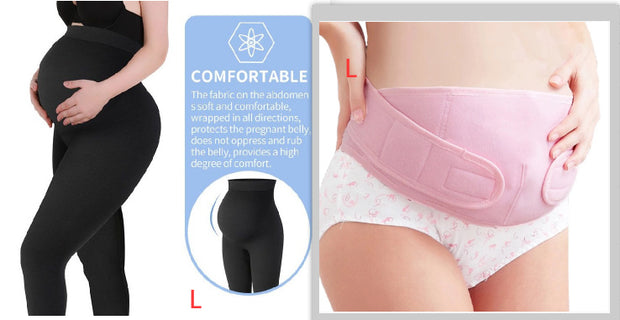 Zwangerschapslegging met Hoge Taille – Comfortabele Katoenen Positiebroek in Zwart