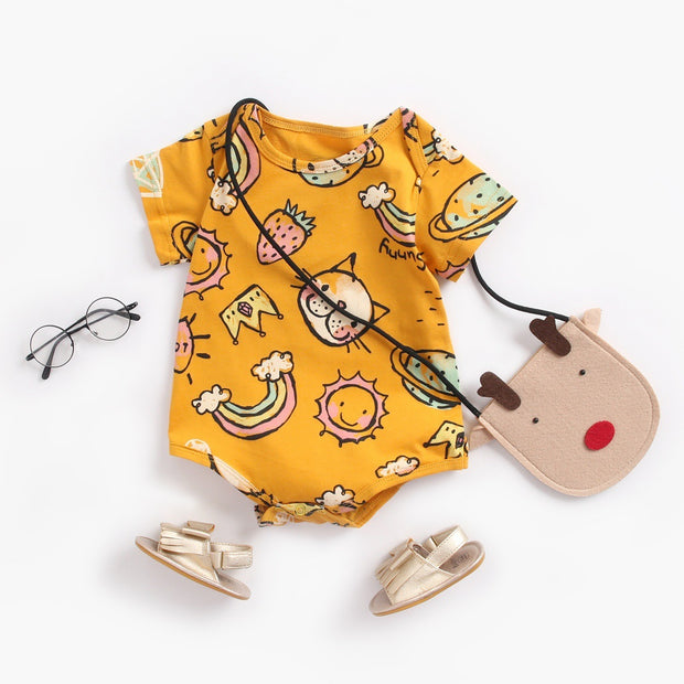 Newborn Baby Bodysuit – Comfortabele Katoenen Jumpsuit voor 0-36 Maanden