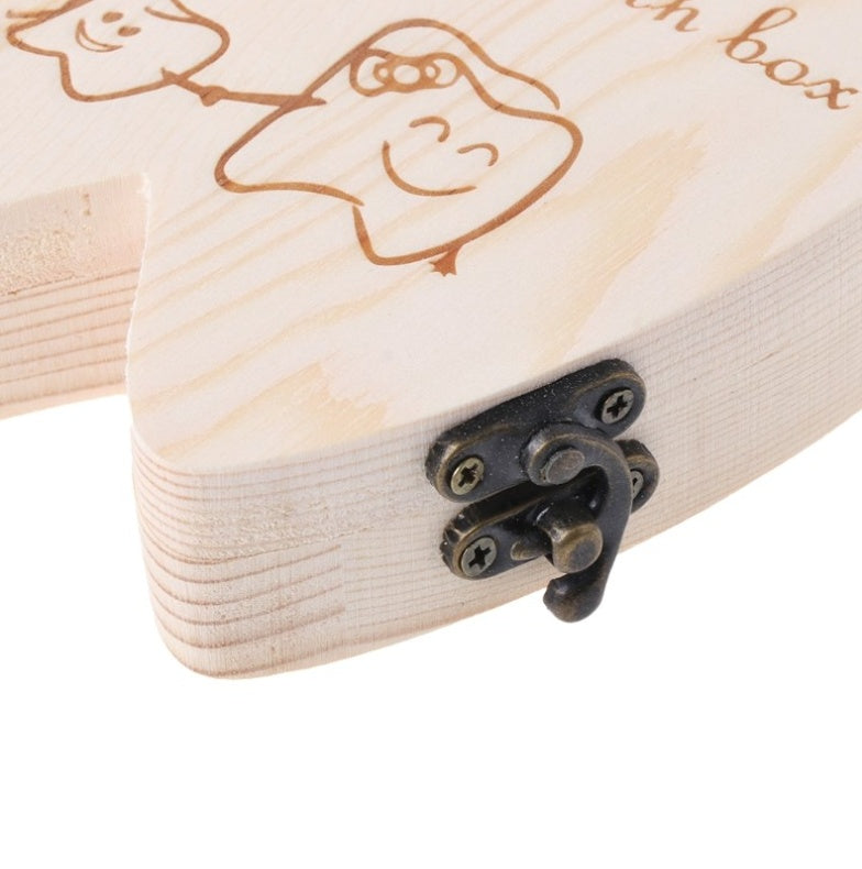 Houten Baby Tandendoosje – Opberger voor Melktandjes