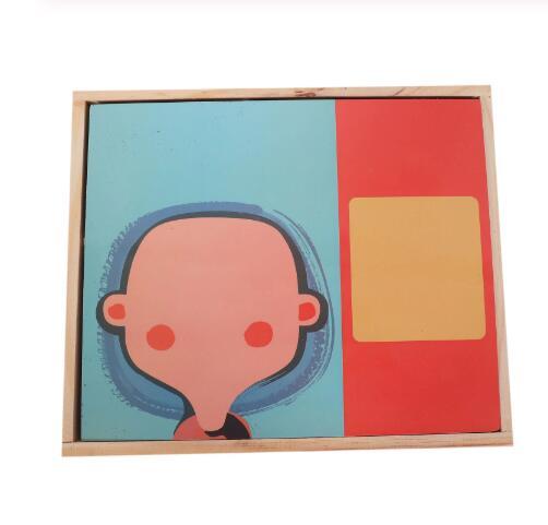 Montessori Magnetische Fun Puzzel – Educatief Houten Spel voor Kinderen