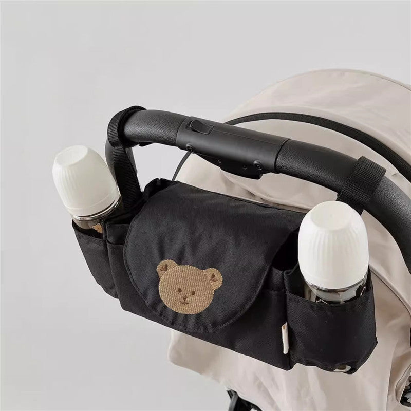 Kinderwagen Opbergtas met Dierenprint – Oxford Stof, Hangend Model | Beer & Konijn Designs